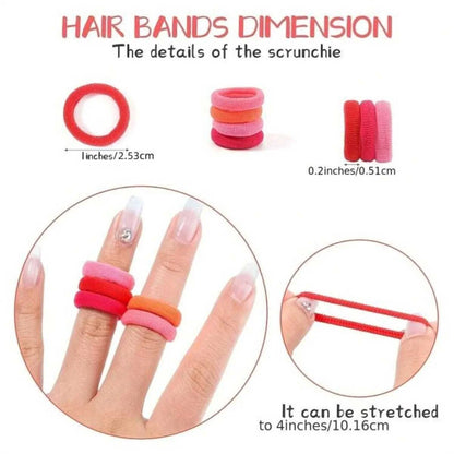 Girls Colorful Nylon Elastic Hair Bands